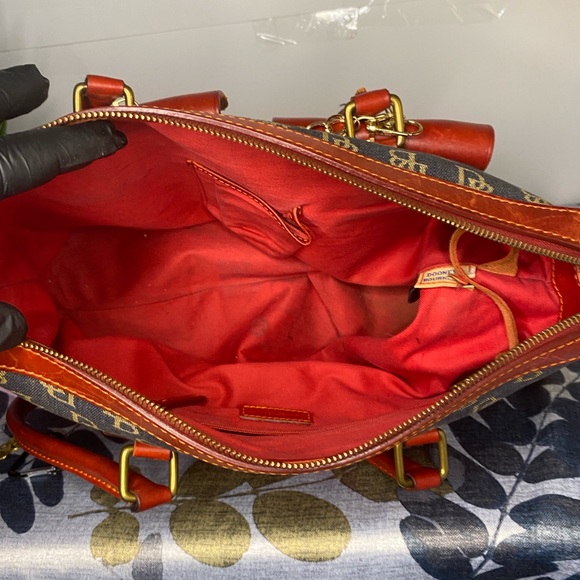 Vintage Dooney Satchel Denim With Matching Wallet - Picture 10 of 11